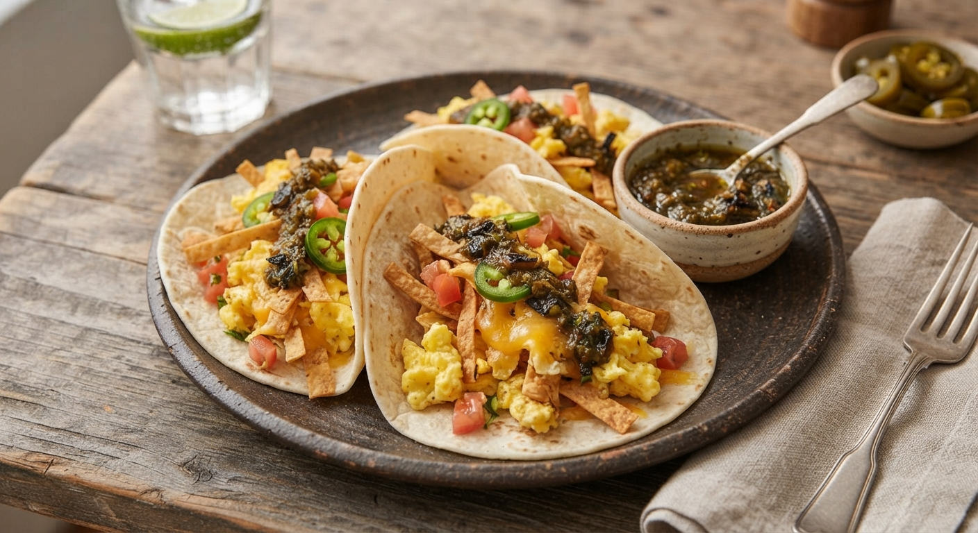 Smoked Migas Tacos